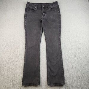 Silver Jeans Women's 31/33 Suki Slim Boot Black Denim Pants Bootcut Stretch